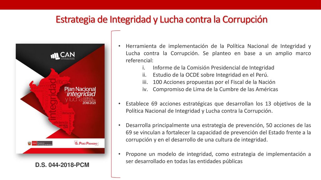 Estrategia de Integridad y Lucha contra la Corrupción