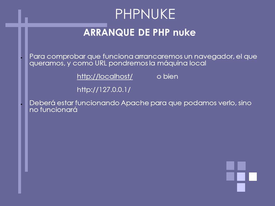PHPNUKE ARRANQUE DE PHP nuke