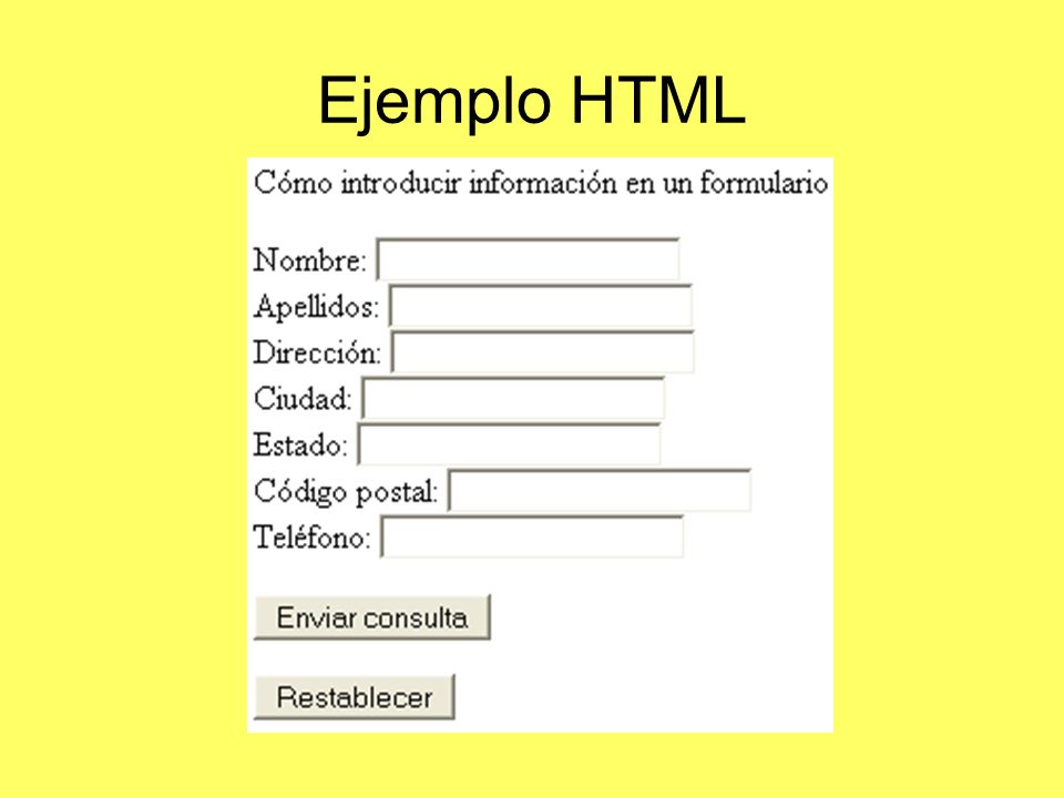 Ejemplo HTML