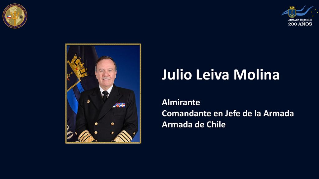 Julio Leiva Molina Almirante Comandante en Jefe de la Armada
