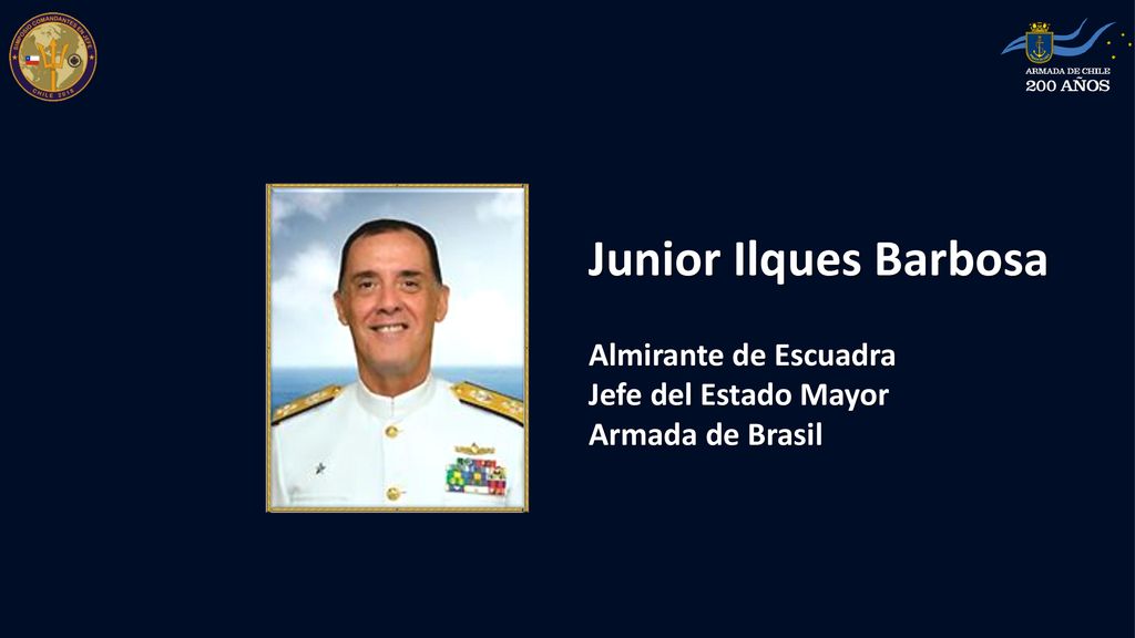 Junior Ilques Barbosa Almirante de Escuadra Jefe del Estado Mayor