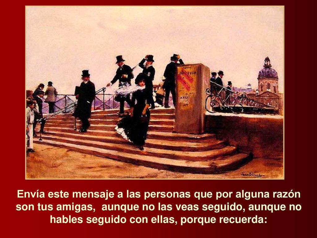 Envía este mensaje a las personas que por alguna razón