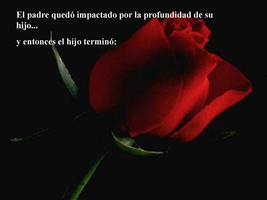 El padre quedó impactado por la profundidad de su hijo...