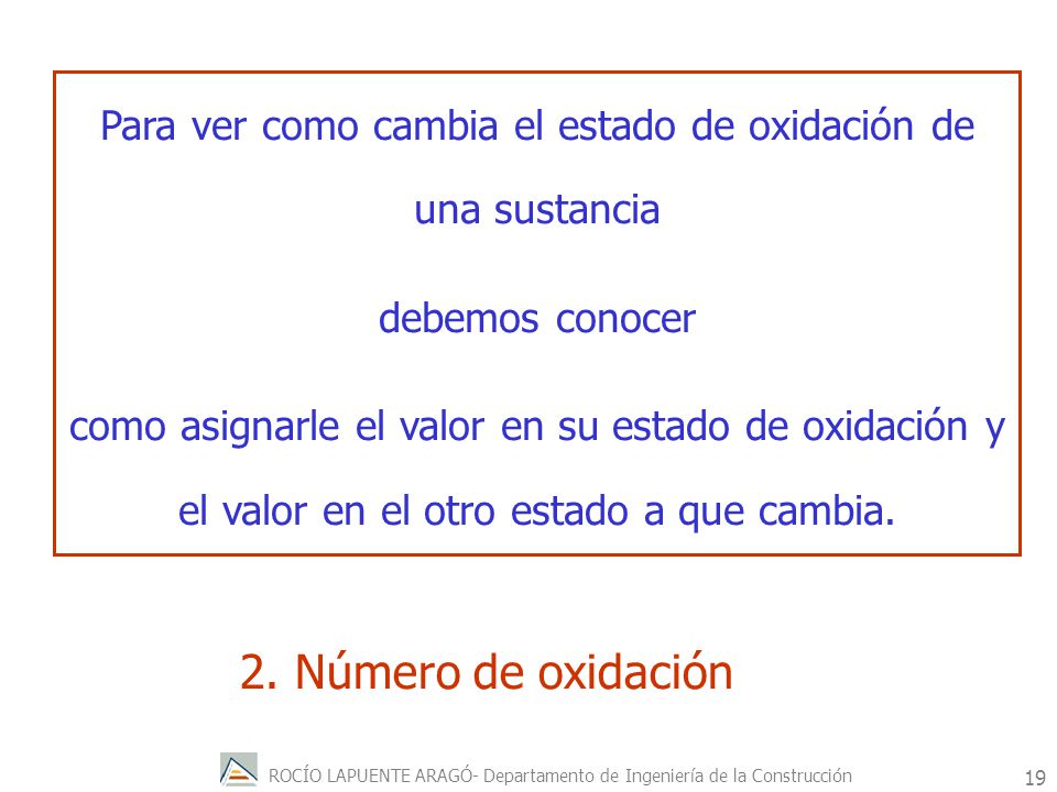 Para ver como cambia el estado de oxidación de una sustancia