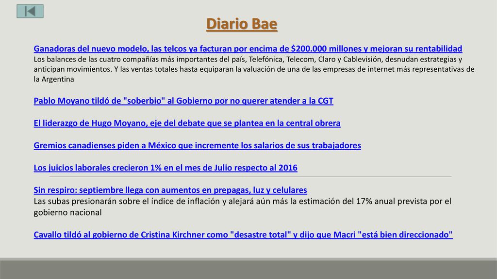 Diario Bae Ganadoras del nuevo modelo, las telcos ya facturan por encima de $ millones y mejoran su rentabilidad.