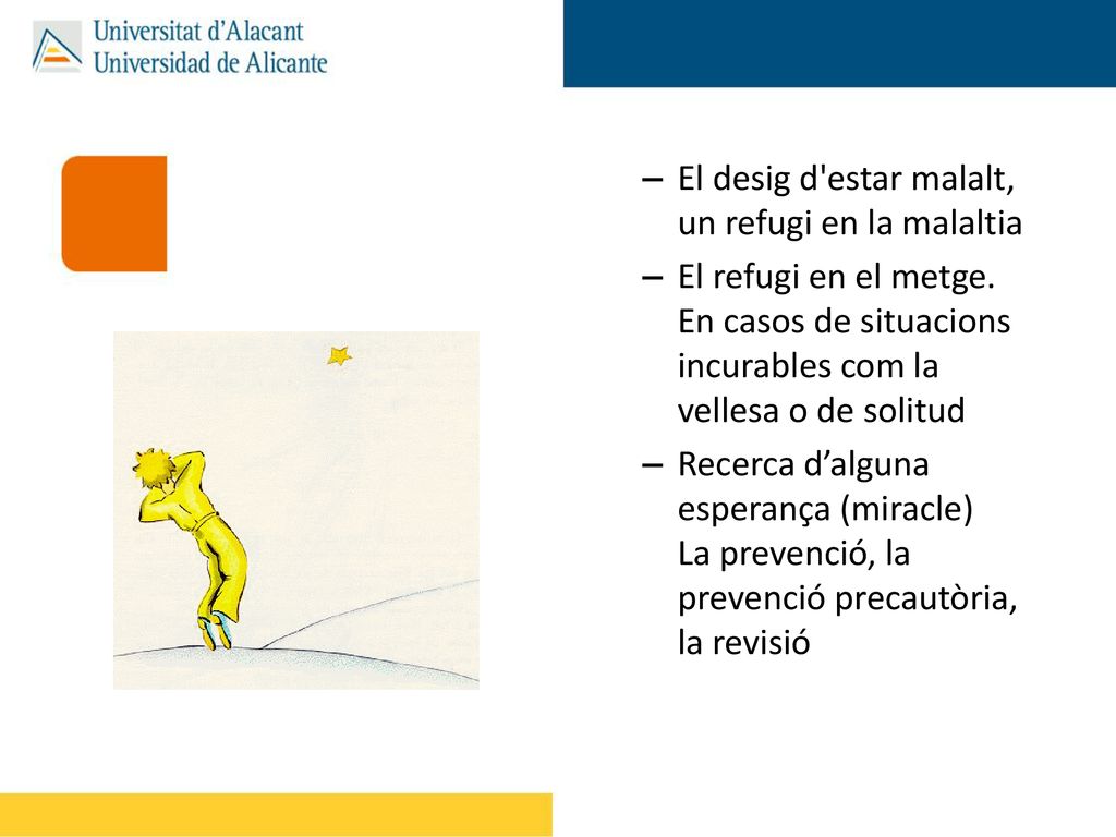 El desig d estar malalt, un refugi en la malaltia
