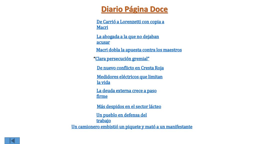 Diario Página Doce De Carrió a Lorenzetti con copia a Macri
