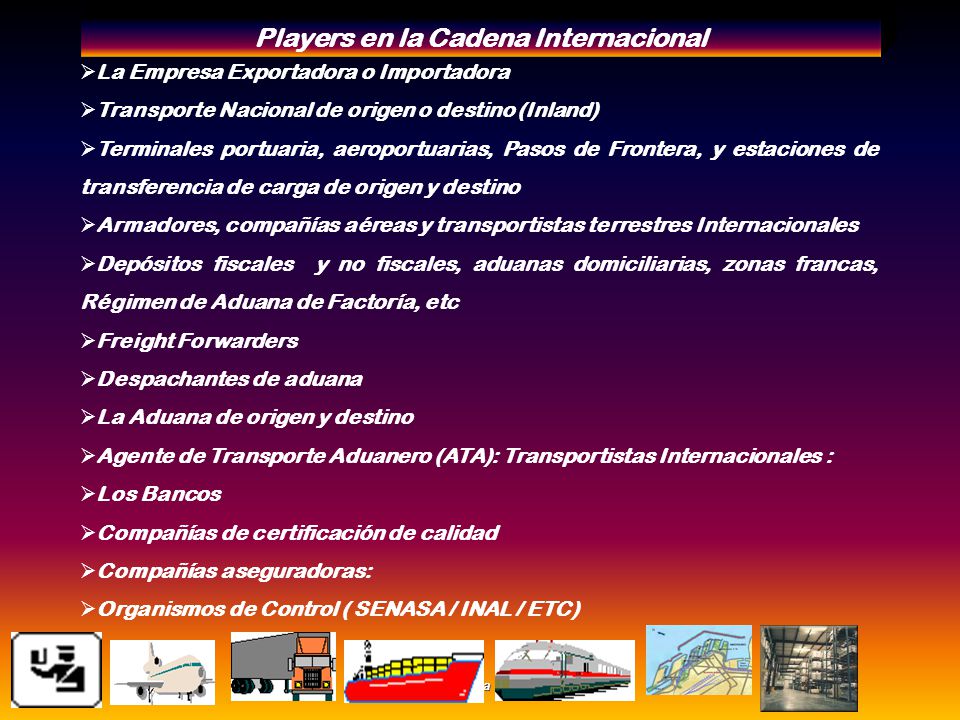Players en la Cadena Internacional