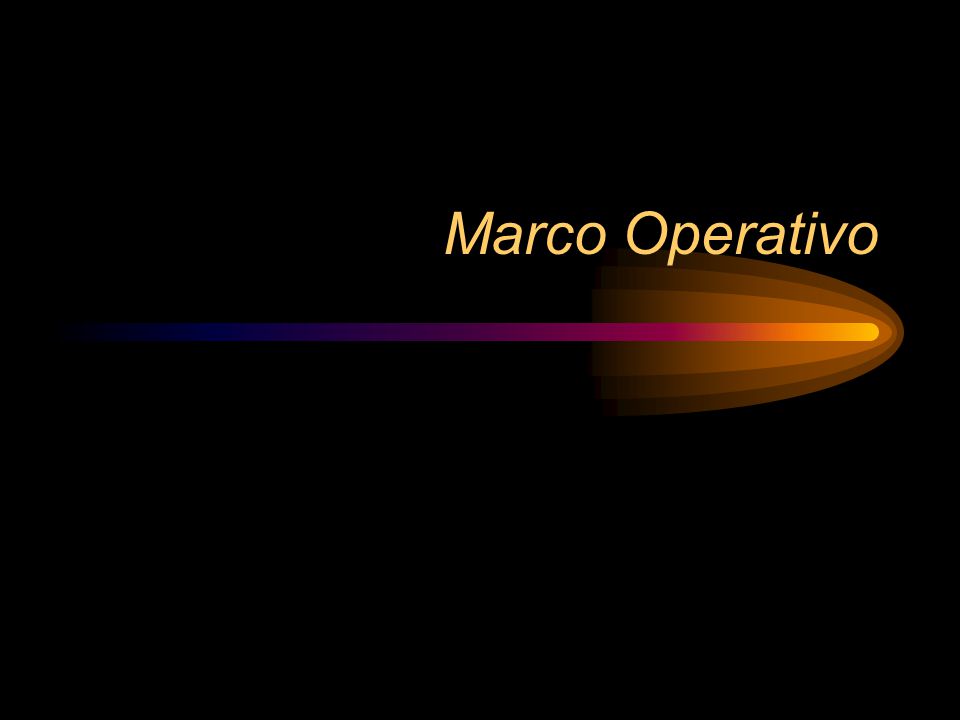 Marco Operativo