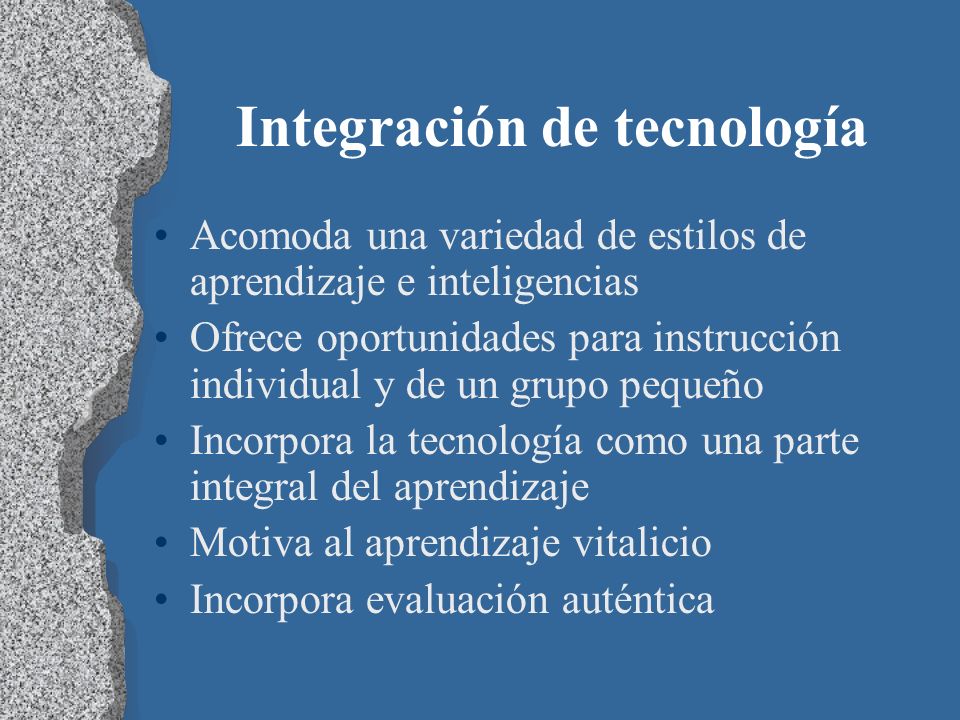 Integración de tecnología