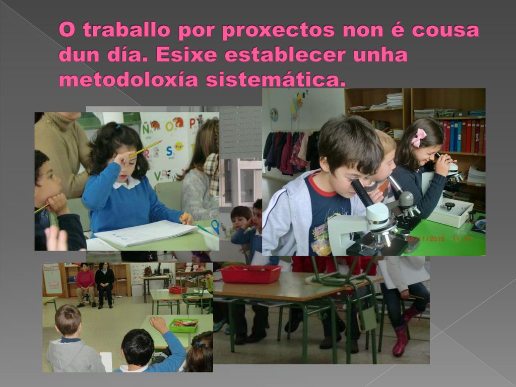 O traballo por proxectos non é cousa dun día