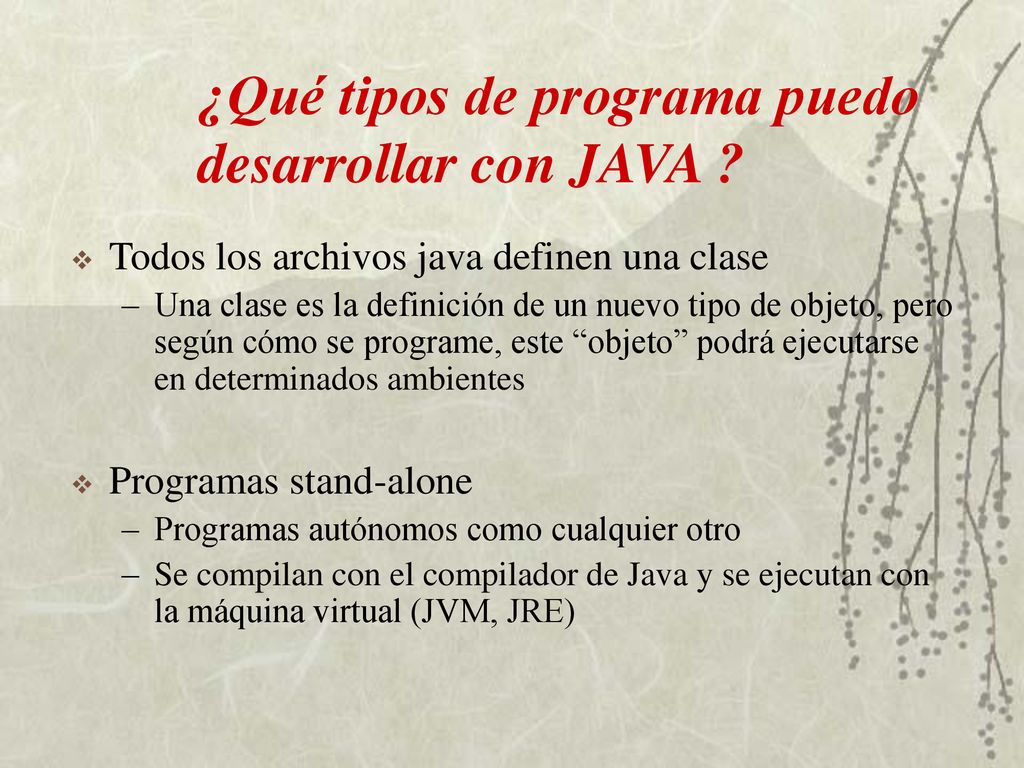 ¿Qué tipos de programa puedo desarrollar con JAVA