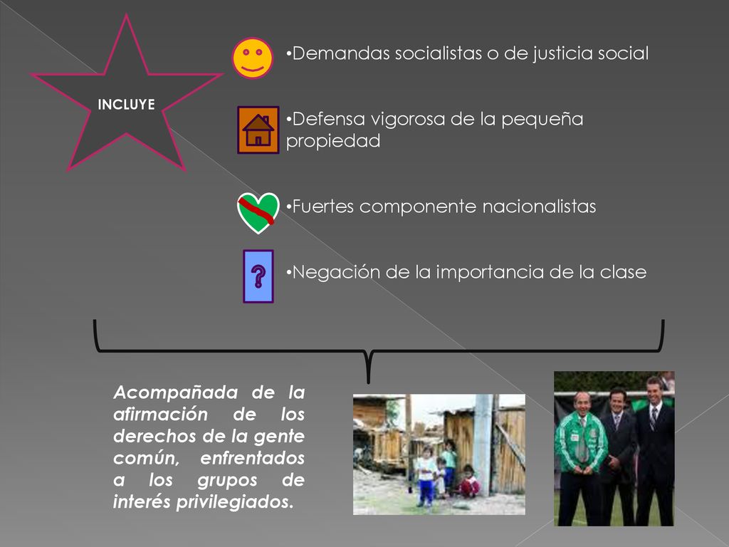 Demandas socialistas o de justicia social