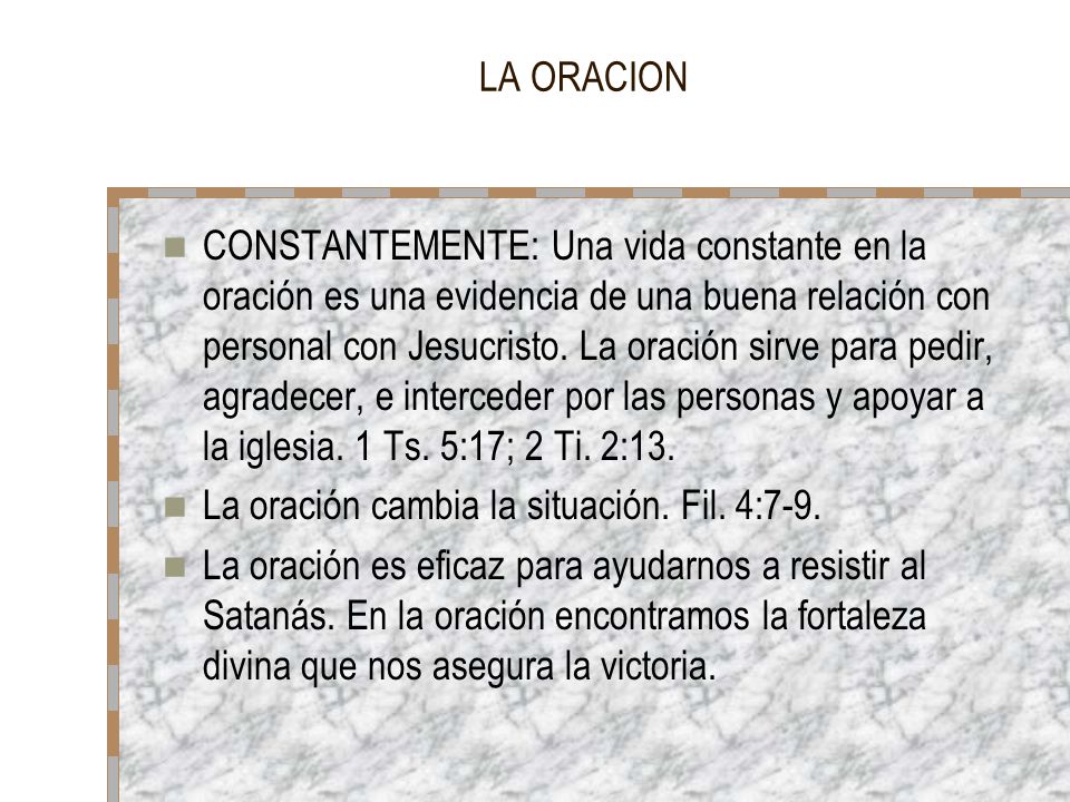 LA ORACION