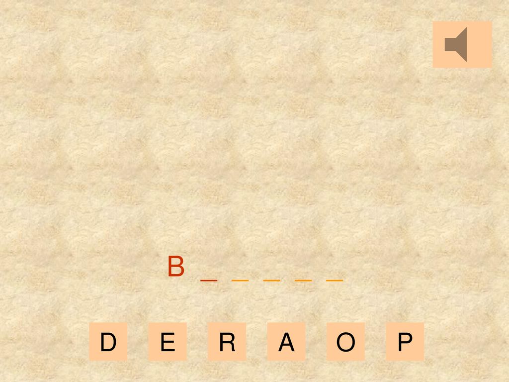 B _ _ _ _ _ D E R A O P