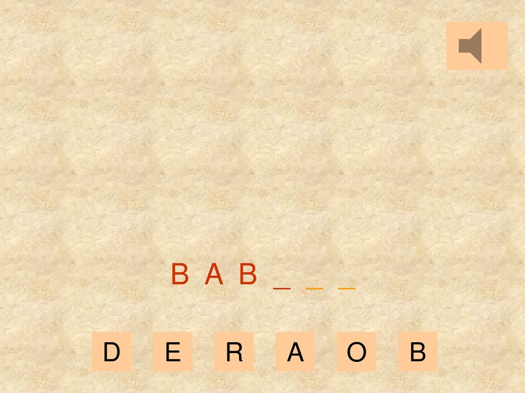 B A B _ _ _ D E R A O B
