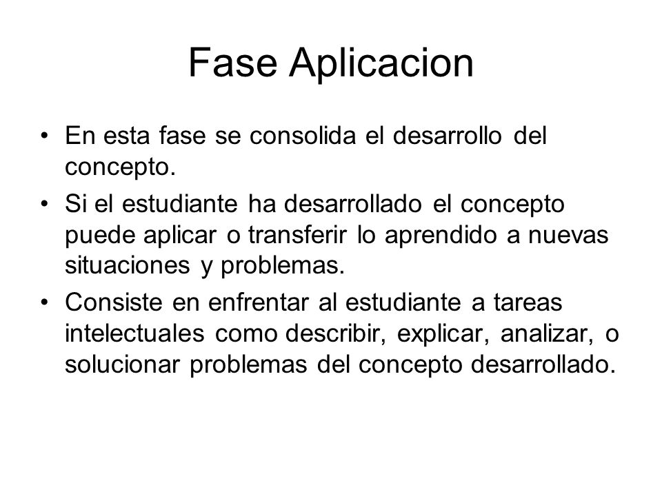 Fase Aplicacion En esta fase se consolida el desarrollo del concepto.