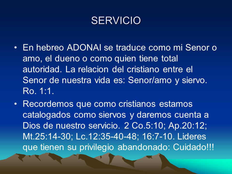 SERVICIO