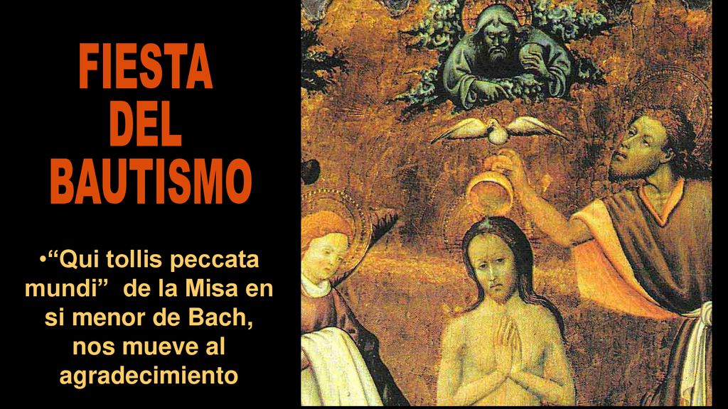 FIESTA DEL BAUTISMO Qui tollis peccata mundi de la Misa en si menor de Bach, nos mueve al agradecimiento.