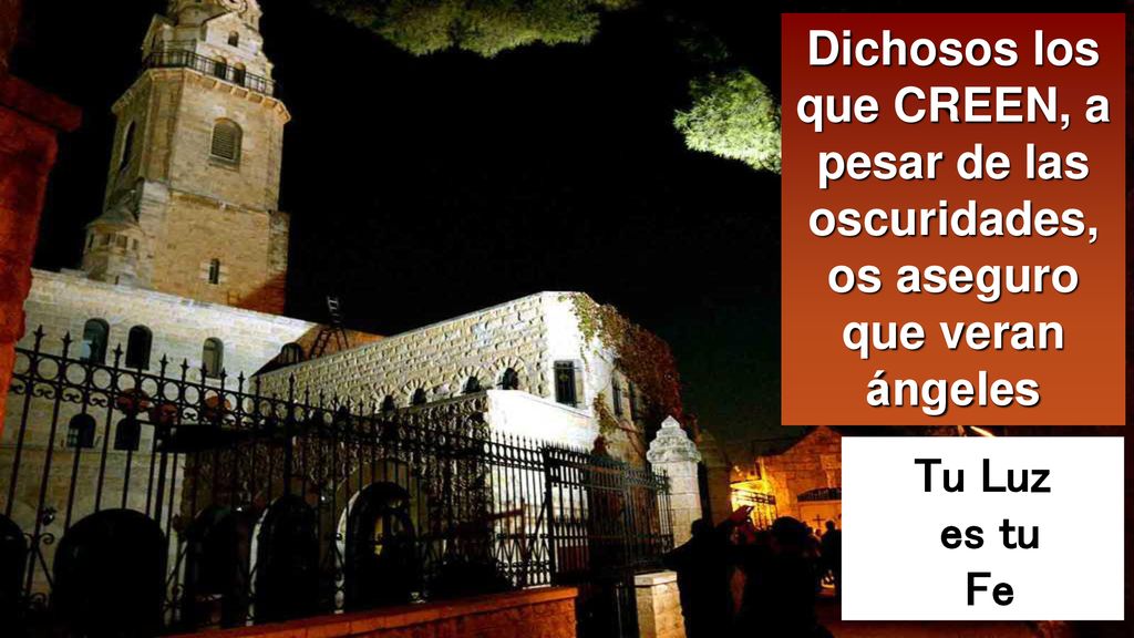 Dichosos los que CREEN, a pesar de las oscuridades, os aseguro que veran ángeles