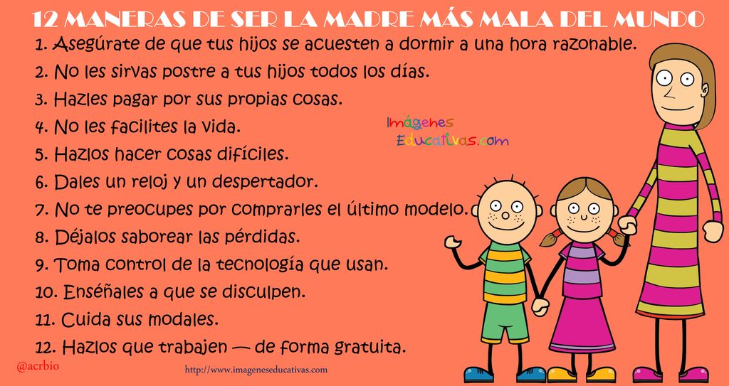 12 MANERAS DE SER LA MADRE MÁS MALA DEL MUNDO