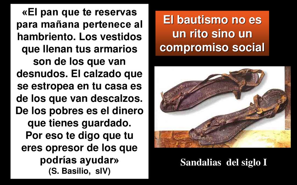 El bautismo no es un rito sino un compromiso social