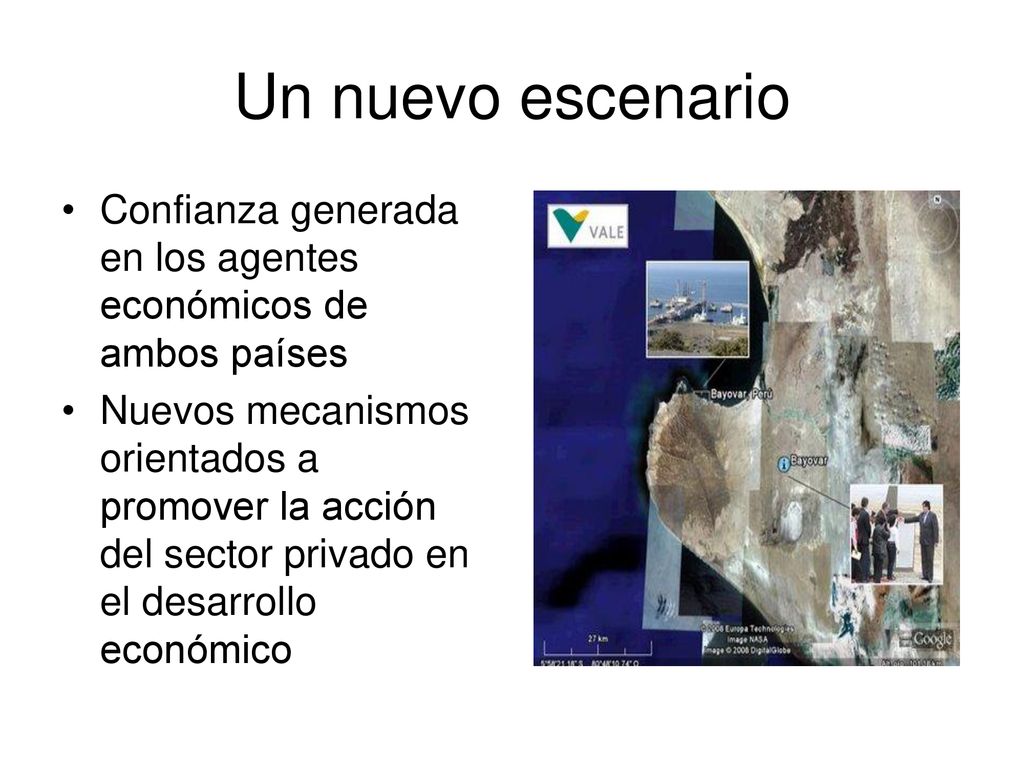 Un nuevo escenario Confianza generada en los agentes económicos de ambos países.