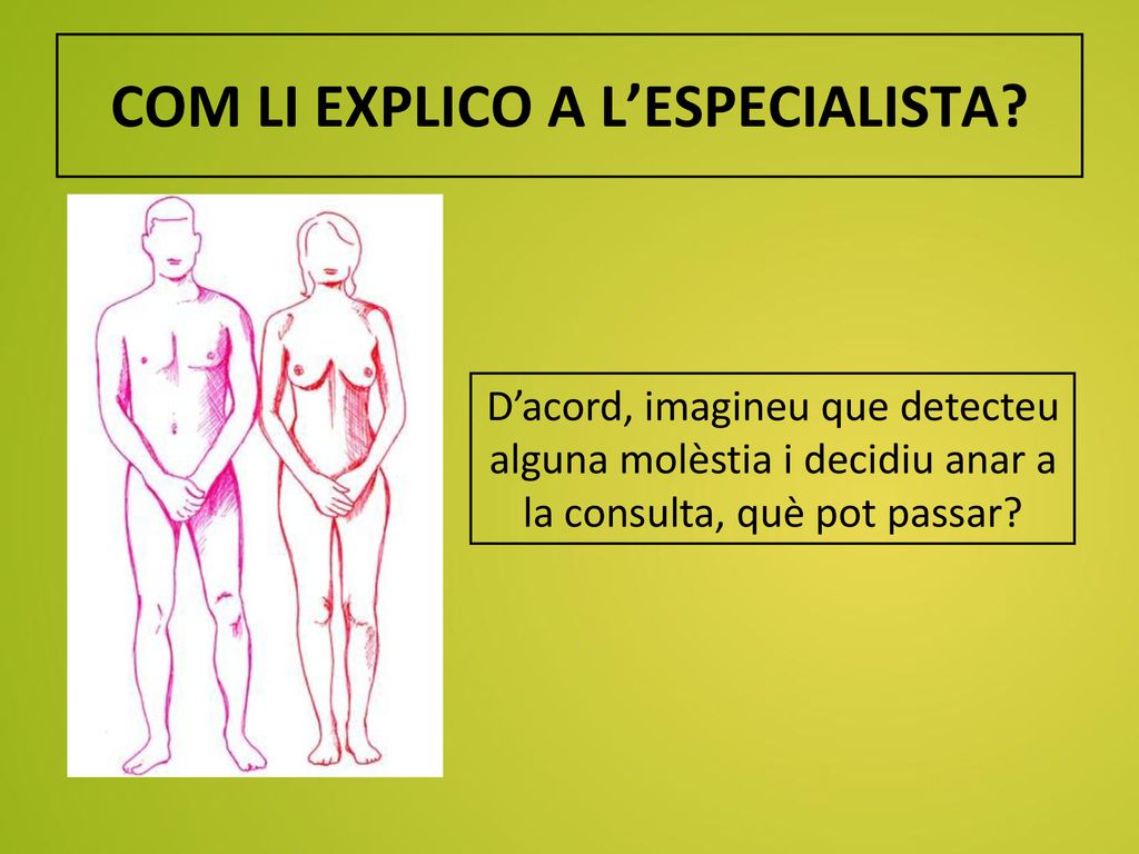 COM LI EXPLICO A L’ESPECIALISTA