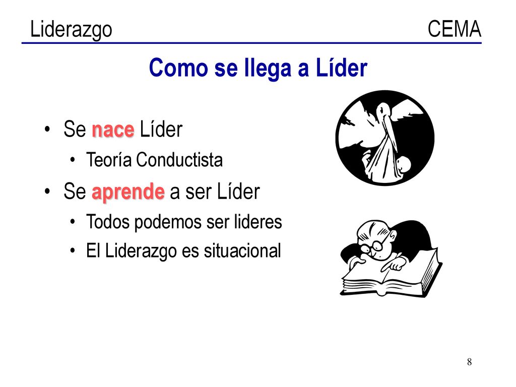 Como se llega a Líder Se nace Líder Se aprende a ser Líder