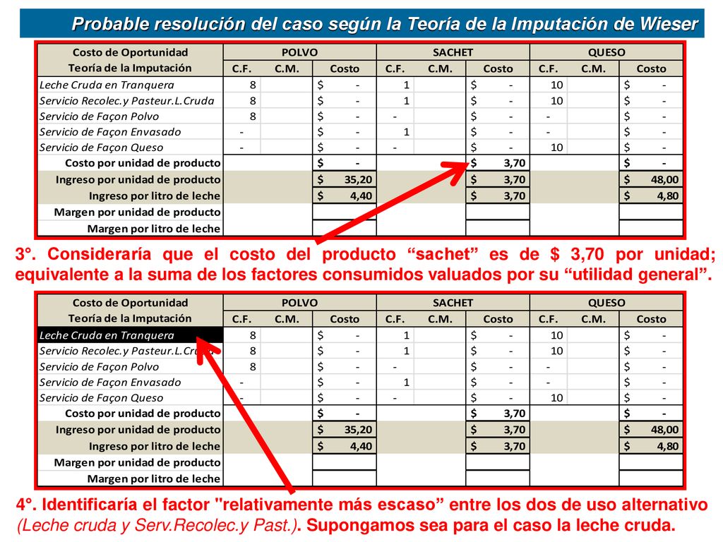 Probable resolución del caso según la Teoría de la Imputación de Wieser