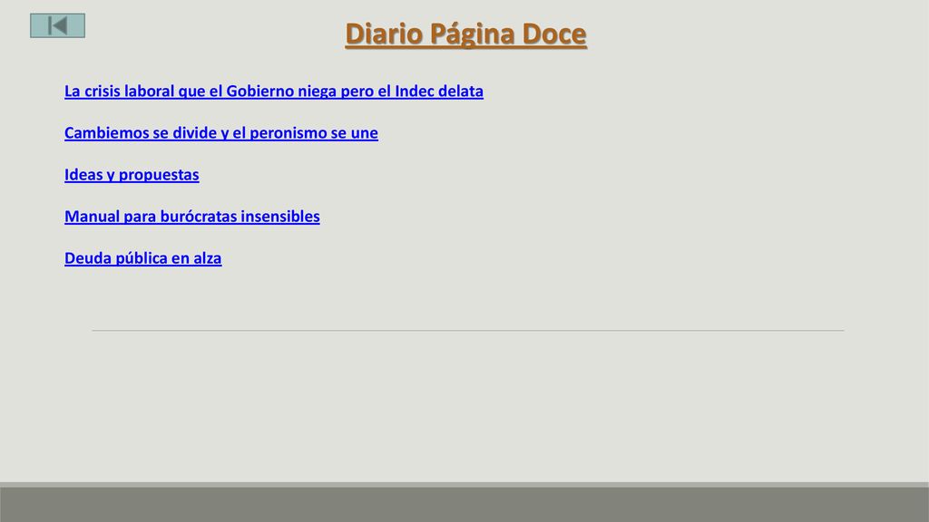 Diario Página Doce La crisis laboral que el Gobierno niega pero el Indec delata. Cambiemos se divide y el peronismo se une.
