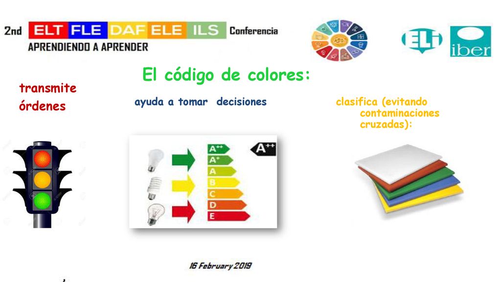 El código de colores: transmite órdenes