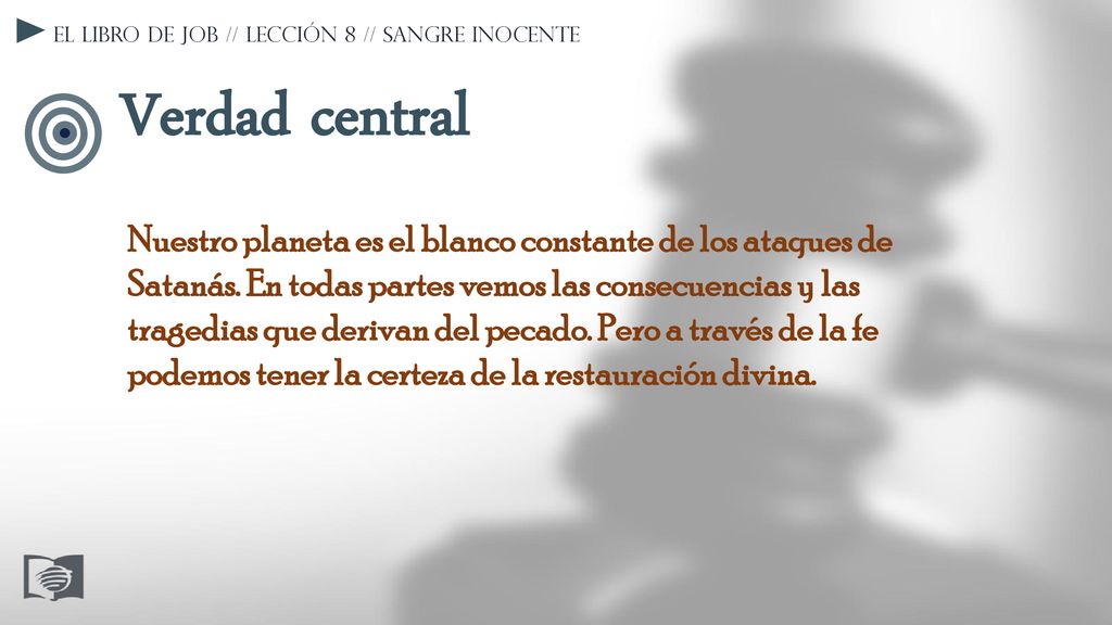 El libro de Job // Lección 8 // Sangre inocente