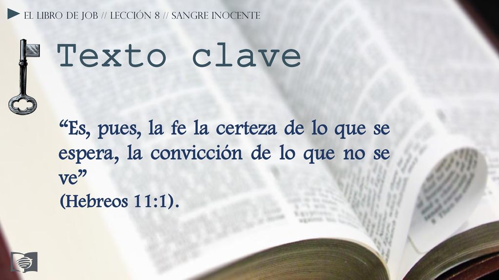 El libro de Job // Lección 8 // Sangre inocente