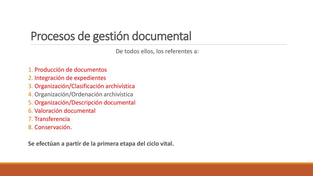 Procesos de gestión documental