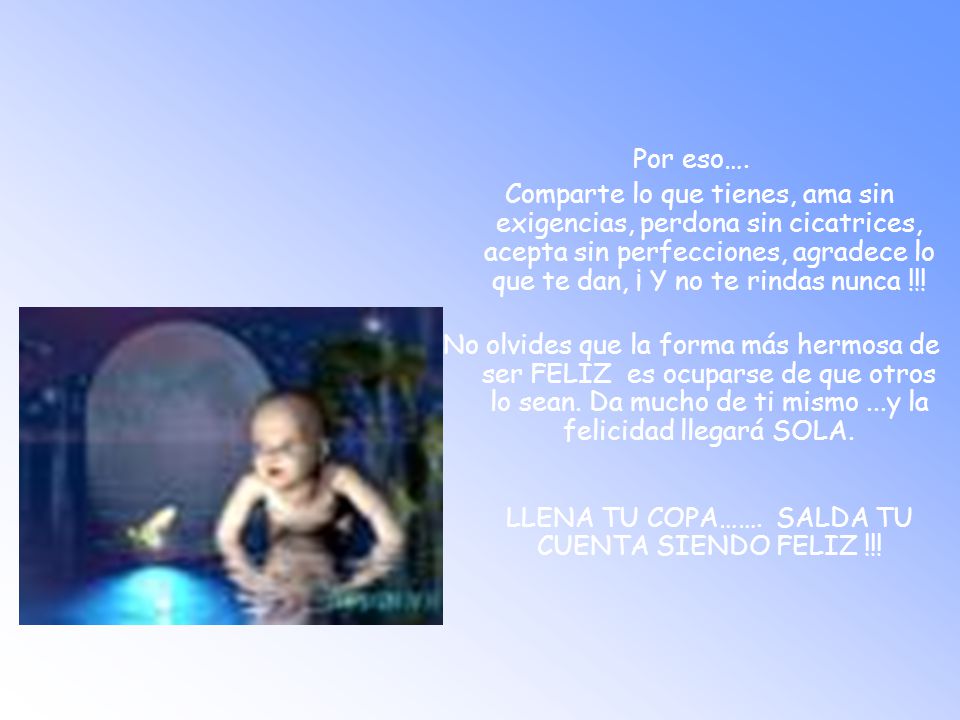 Por eso….