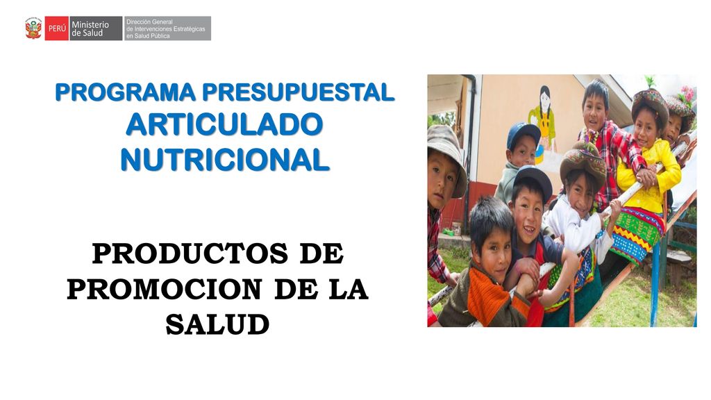 PRODUCTOS DE PROMOCION DE LA SALUD