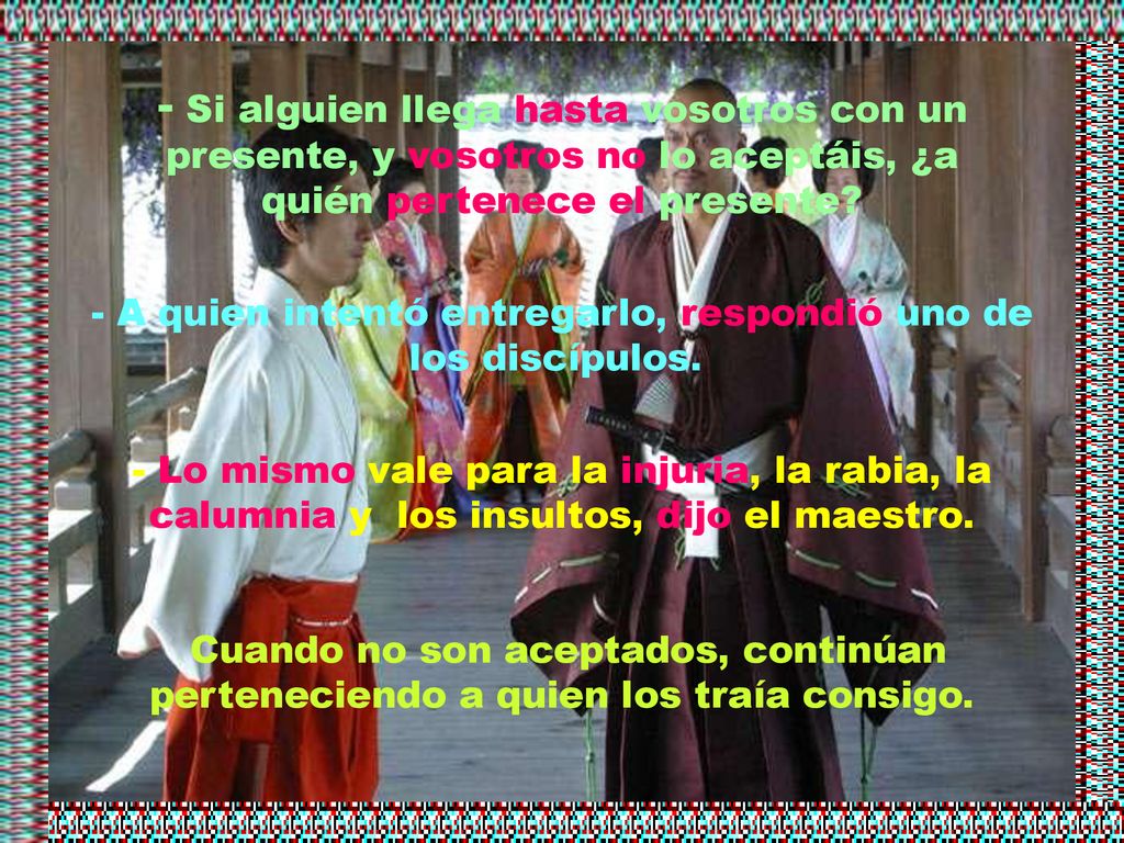 - A quien intentó entregarlo, respondió uno de los discípulos.