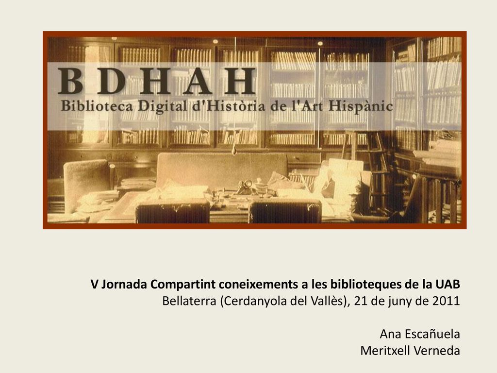 V Jornada Compartint coneixements a les biblioteques de la UAB