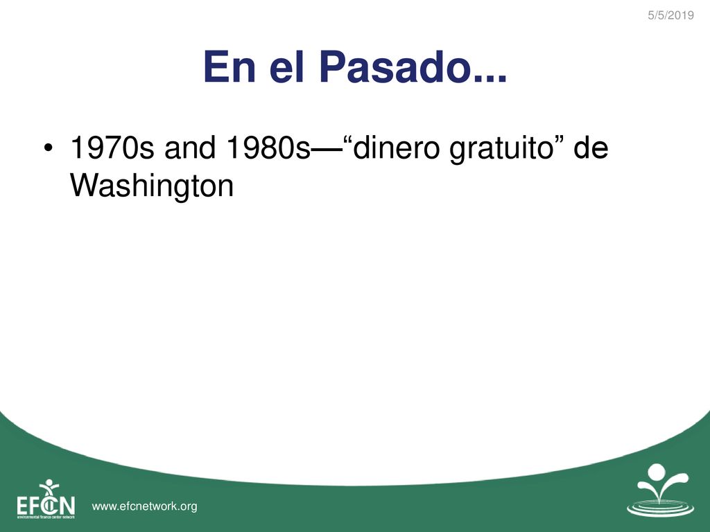 En el Pasado s and 1980s— dinero gratuito de Washington