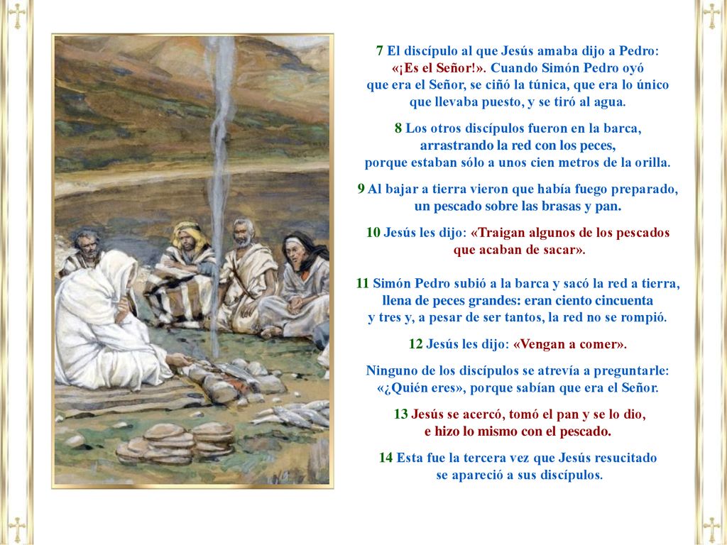 7 El discípulo al que Jesús amaba dijo a Pedro: