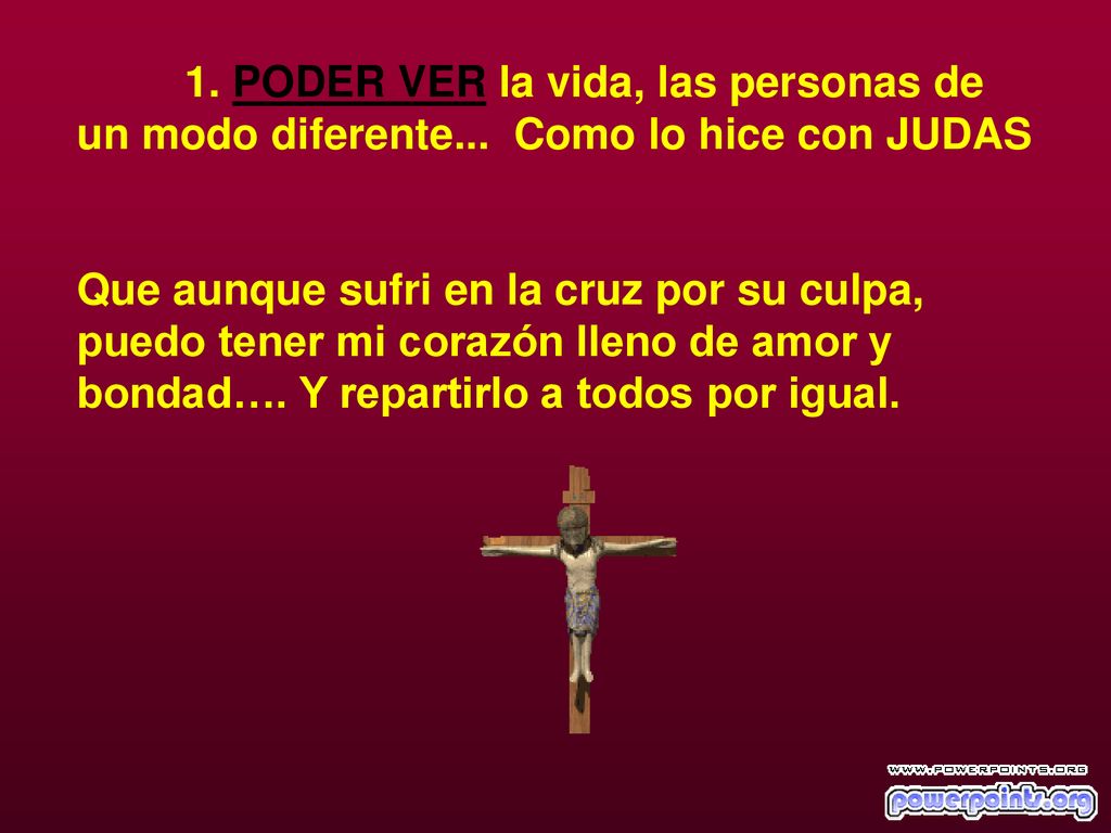 1. PODER VER la vida, las personas de un modo diferente