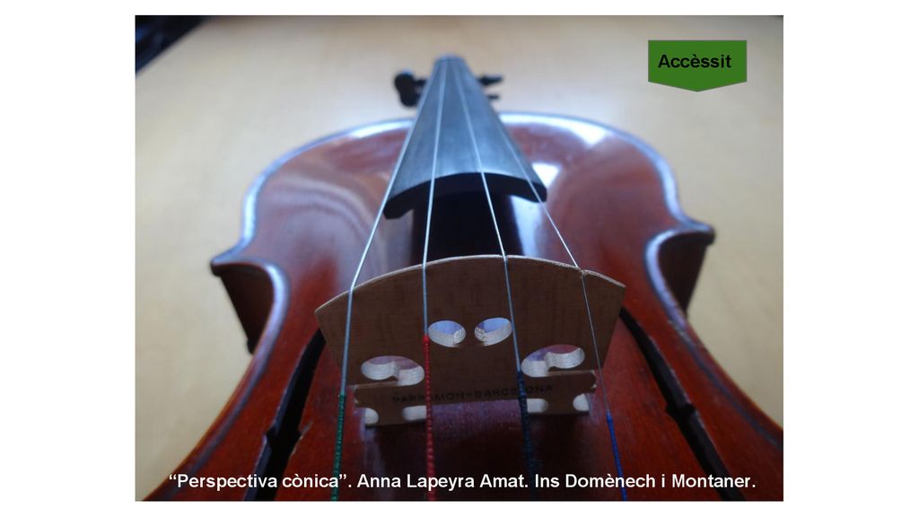 Accèssit Perspectiva cònica . Anna Lapeyra Amat. Ins Domènech i Montaner.