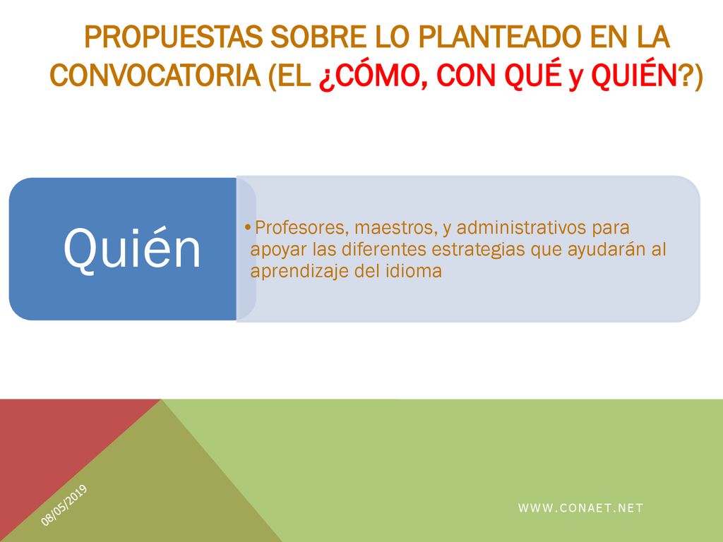 PROPUESTAS SOBRE LO PLANTEADO EN LA CONVOCATORIA (EL ¿CÓMO, CON QUÉ y QUIÉN )