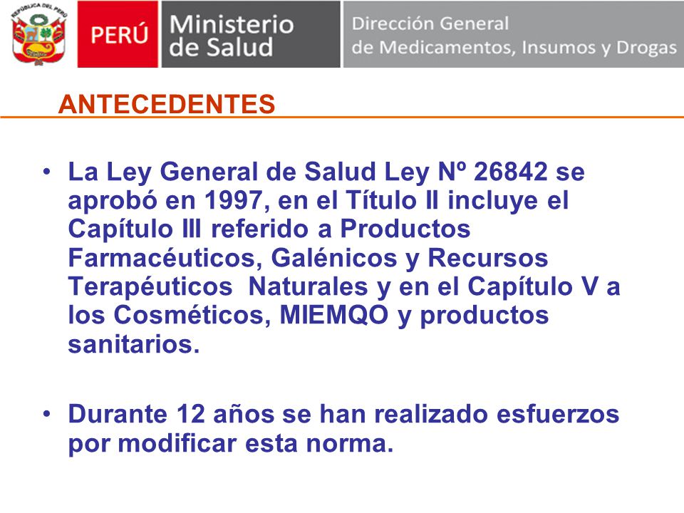 Durante 12 años se han realizado esfuerzos por modificar esta norma.