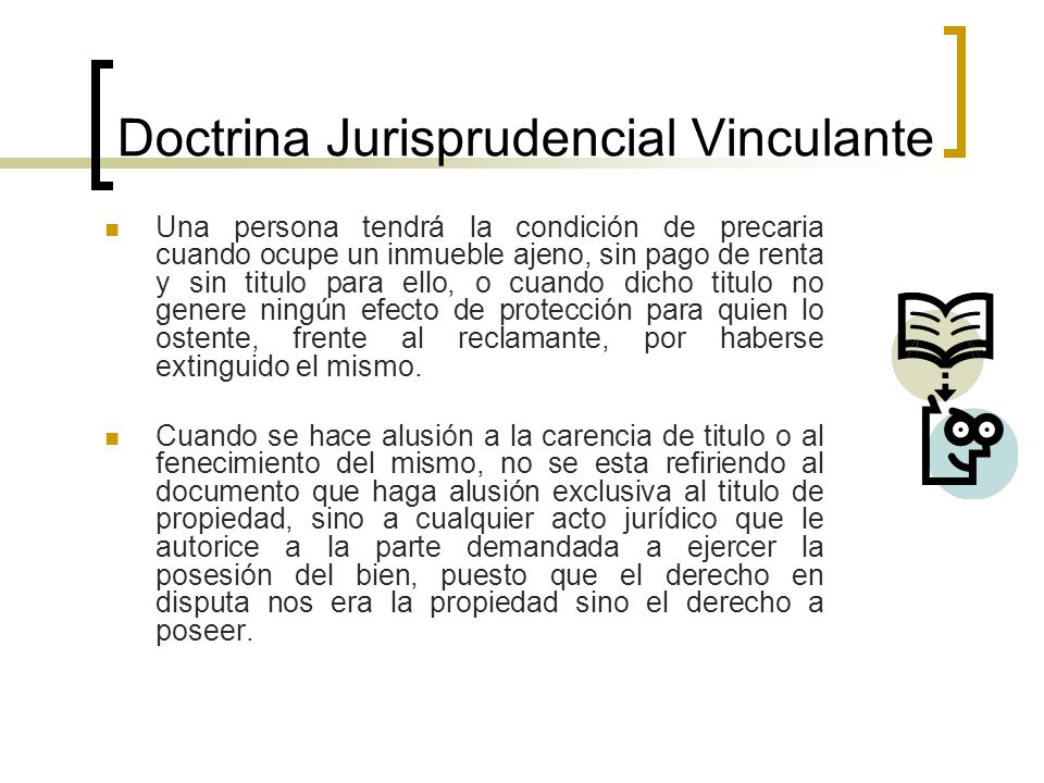 Doctrina Jurisprudencial Vinculante