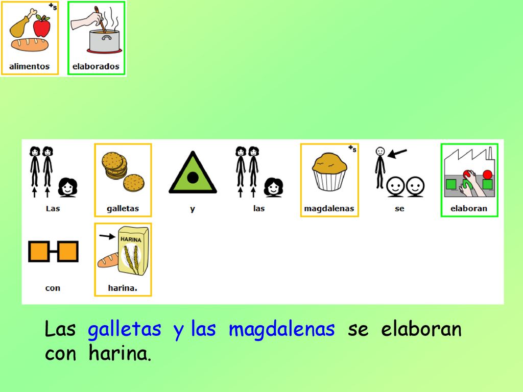 Las galletas y las magdalenas se elaboran con harina.