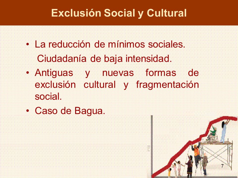 Exclusión Social y Cultural