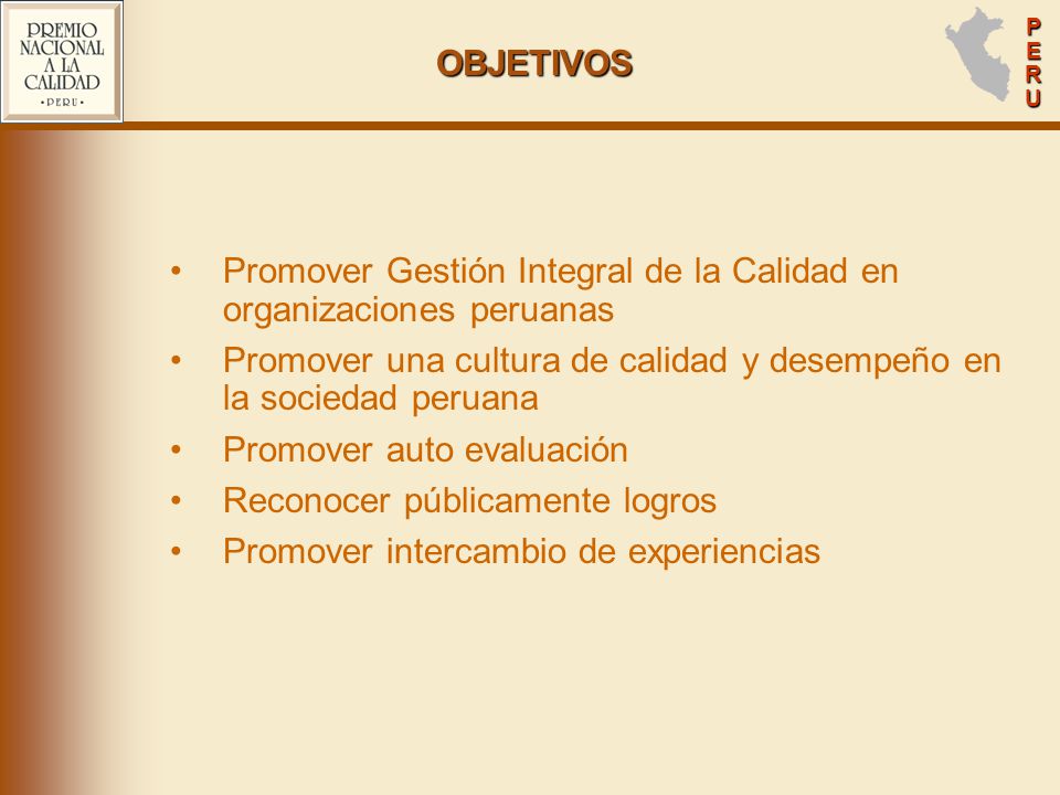 Promover Gestión Integral de la Calidad en organizaciones peruanas