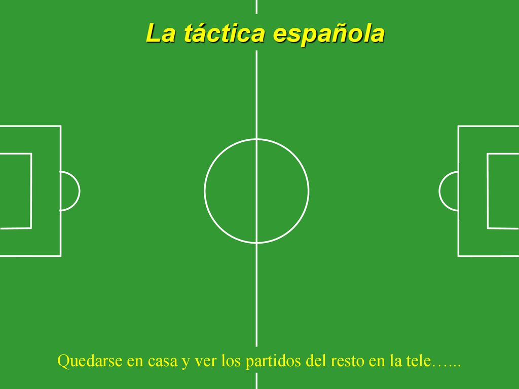 Quedarse en casa y ver los partidos del resto en la tele…...